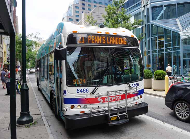 SEPTA New Flyer DE40LFR 8466